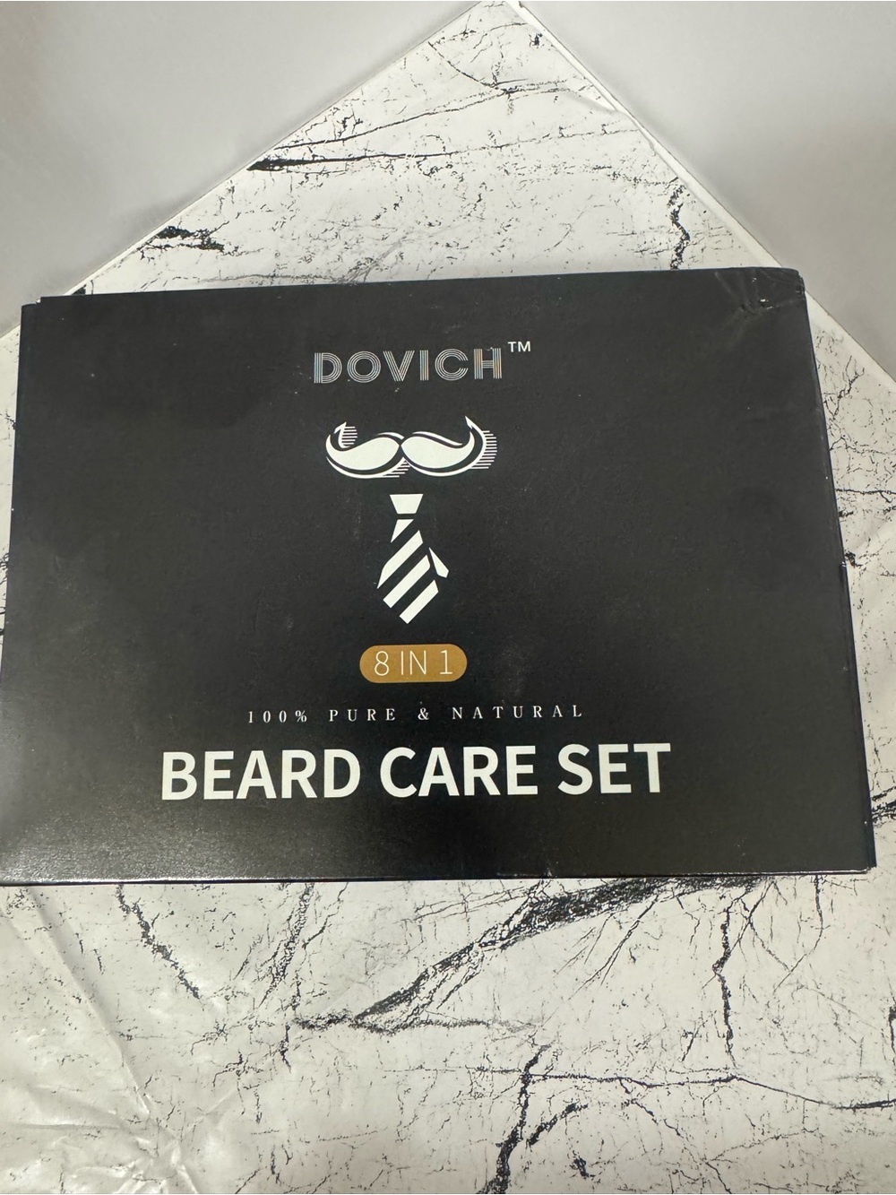 Dovich 8-in-1 Black Beard Care Set - 100% Pure & Natural
